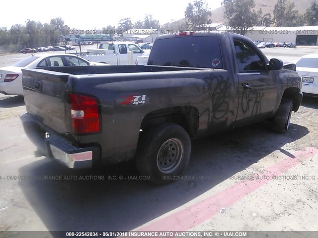 1GCEK14J37Z532308 - 2007 CHEVROLET SILVERADO K1500 BROWN photo 4