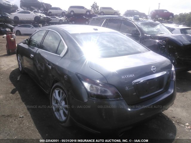 1N4AA5AP6EC466943 - 2014 NISSAN MAXIMA S/SV GRAY photo 3