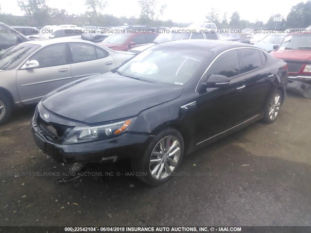 5XXGR4A62FG385079 - 2015 KIA OPTIMA SX BLACK photo 2