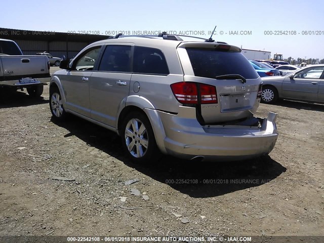 3D4GG67V39T216703 - 2009 DODGE JOURNEY R/T GOLD photo 3