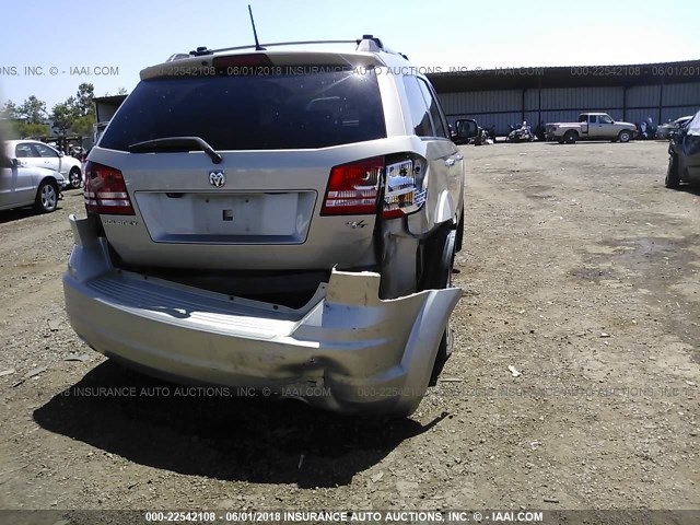 3D4GG67V39T216703 - 2009 DODGE JOURNEY R/T GOLD photo 6