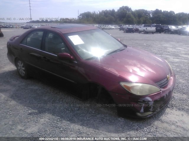 4T1BF30K63U042112 - 2003 TOYOTA CAMRY LE/XLE/SE მუქწითელი ფოტო 1