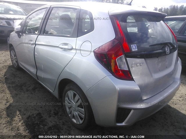 3HGGK5H5XFM730916 - 2015 HONDA FIT LX SILVER photo 3