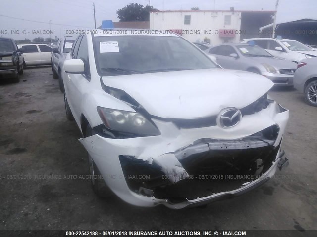 JM3ER2B50C0420076 - 2012 MAZDA CX-7 WHITE photo 6