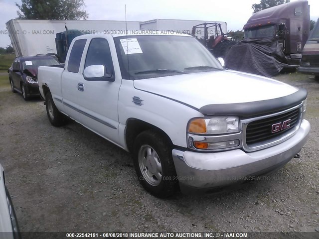 1GTEC19T6XZ507152 - 1999 GMC NEW SIERRA C1500 WHITE photo 1