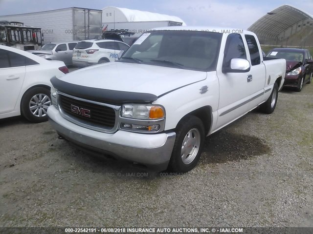 1GTEC19T6XZ507152 - 1999 GMC NEW SIERRA C1500 WHITE photo 2