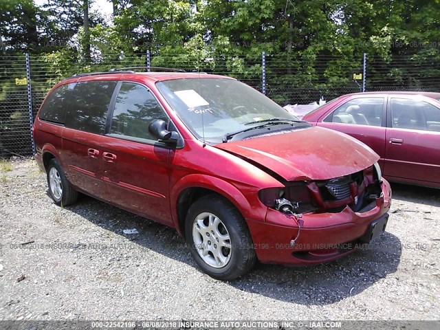 2D4GP74LX3R155613 - 2003 DODGE GRAND CARAVAN EX MAROON photo 1