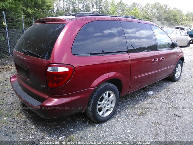 2D4GP74LX3R155613 - 2003 DODGE GRAND CARAVAN EX MAROON photo 4