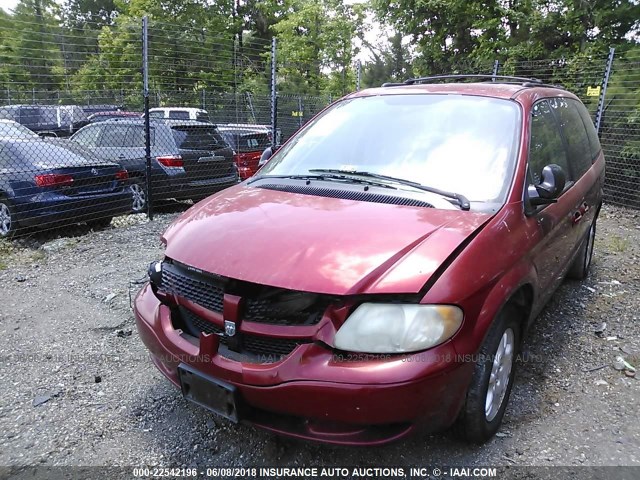 2D4GP74LX3R155613 - 2003 DODGE GRAND CARAVAN EX MAROON photo 6