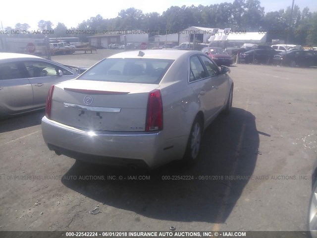 1G6DF577990164587 - 2009 CADILLAC CTS TAN photo 4