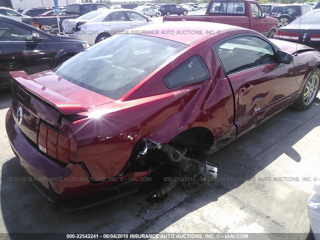 1ZVHT82H165227377 - 2006 FORD MUSTANG GT RED photo 6