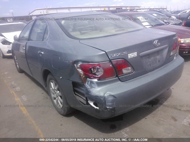 JTHBF30G820018298 - 2002 LEXUS ES 300 GRAY photo 3