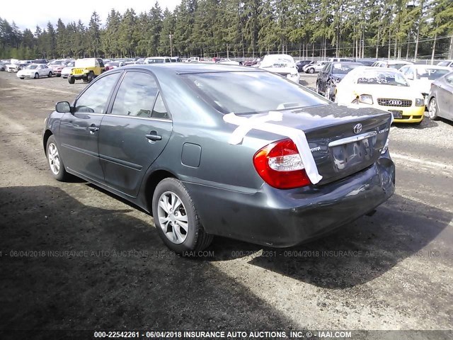 4T1BF32K74U080396 - 2004 TOYOTA CAMRY LE/XLE/SE 绿色 照片 3
