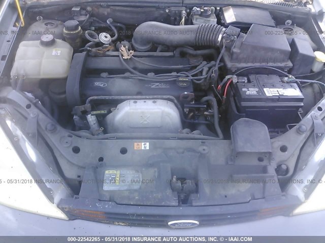 1FAFP38312W244414 - 2002 FORD FOCUS ZTS GRAY photo 10