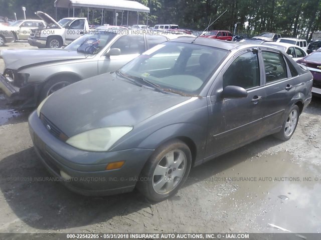 1FAFP38312W244414 - 2002 FORD FOCUS ZTS GRAY photo 2