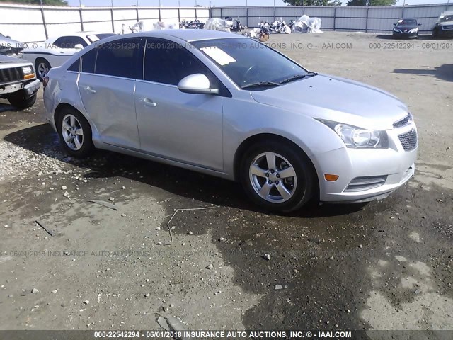 1G1PF5SC4C7348406 - 2012 CHEVROLET CRUZE LT SILVER photo 1