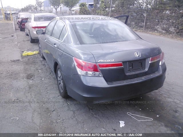 1HGCP2F43CA028910 - 2012 HONDA ACCORD LXP GRAY photo 3