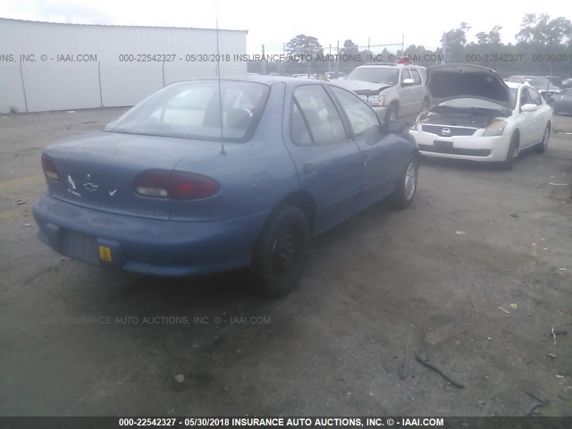 1G1JF5244V7220734 - 1997 CHEVROLET CAVALIER LS Light Blue photo 4