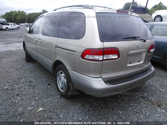 4T3ZF13C73U544450 - 2003 TOYOTA SIENNA LE/XLE TAN photo 3