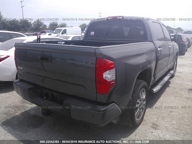 5TFAW5F11FX453463 - 2015 TOYOTA TUNDRA CREWMAX 1794/PLATINUM GRAY photo 4