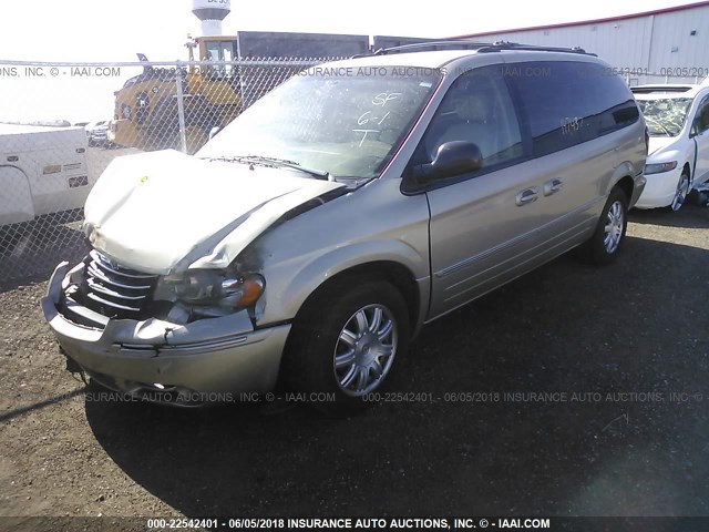 2C4GP54L25R161877 - 2005 CHRYSLER TOWN & COUNTRY TOURING GOLD photo 2