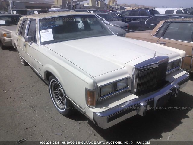 1LNBM81F6KY707649 - 1989 LINCOLN TOWN CAR CREAM photo 1