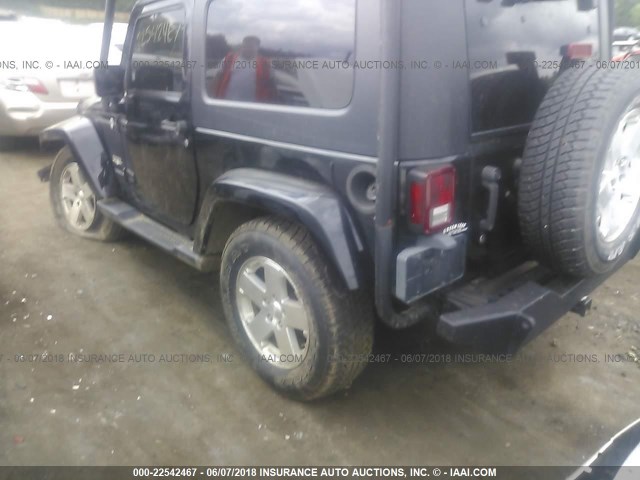 1J8FA541X9L755104 - 2009 JEEP WRANGLER SAHARA BLACK photo 3