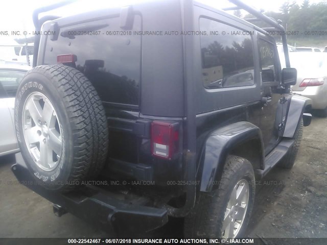 1J8FA541X9L755104 - 2009 JEEP WRANGLER SAHARA BLACK photo 4