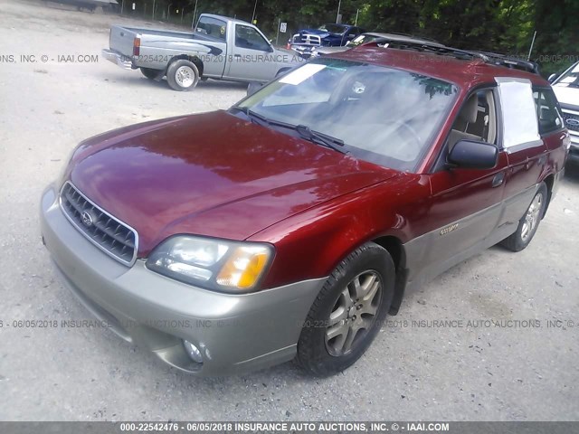 4S3BH675437656283 - 2003 SUBARU LEGACY OUTBACK AWP 红色 照片 2