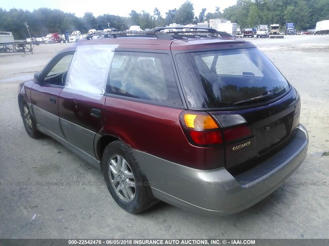 4S3BH675437656283 - 2003 SUBARU LEGACY OUTBACK AWP 红色 照片 3