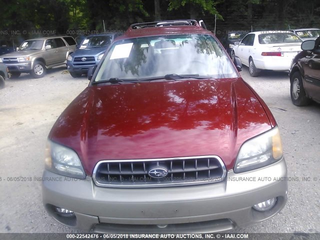4S3BH675437656283 - 2003 SUBARU LEGACY OUTBACK AWP 红色 照片 6