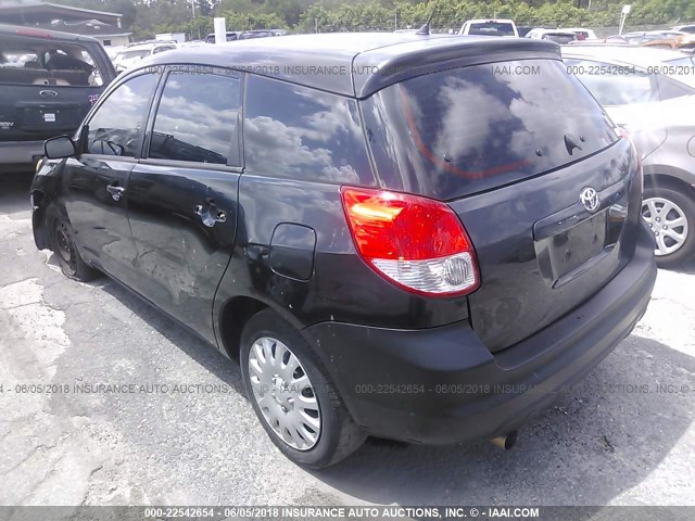 2T1KR32E43C163155 - 2003 TOYOTA COROLLA MATRIX XR BLACK photo 3