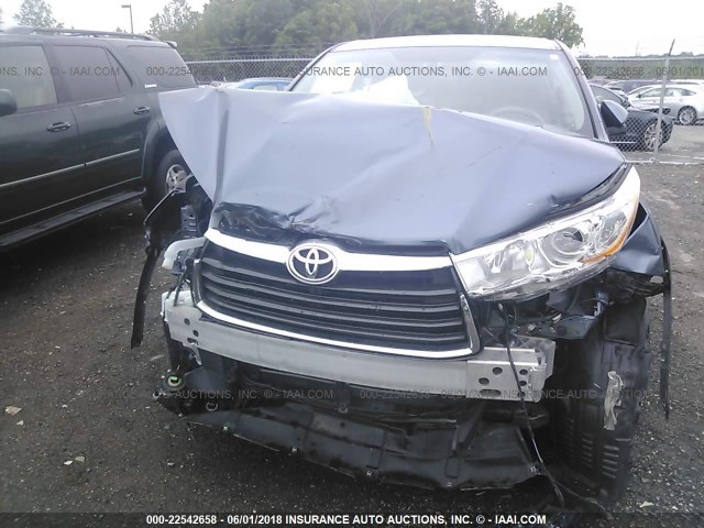 5TDBKRFHXES070629 - 2014 TOYOTA HIGHLANDER LE/LE PLUS 蓝色 照片 6