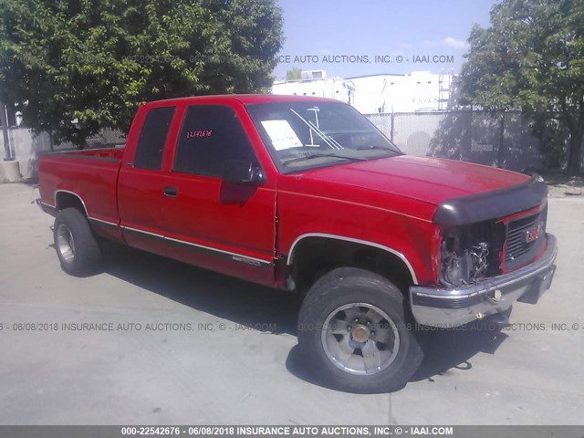 2GTEK19M5W1537343 - 1998 GMC SIERRA K1500 RED photo 1