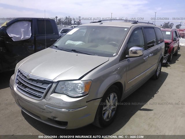 2A8HR64X78R691802 - 2008 CHRYSLER TOWN & COUNTRY LIMITED TAN photo 2