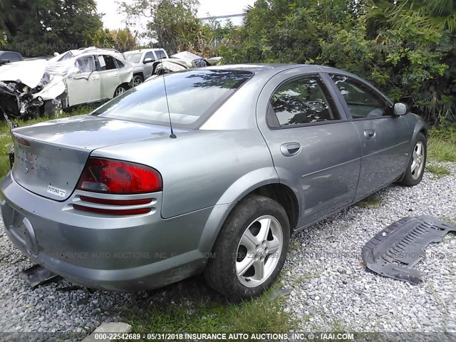 1B3EL46R06N198358 - 2006 DODGE STRATUS SXT GRAY photo 4