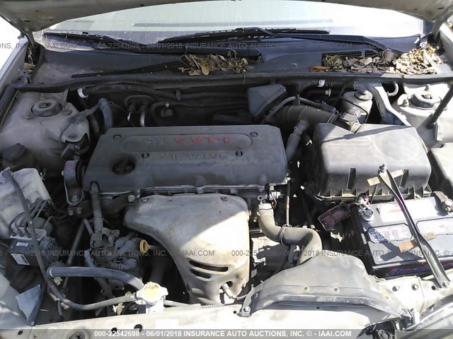 4T1BE32K65U562832 - 2005 TOYOTA CAMRY LE/XLE/SE ოქროსფერი ფოტო 10