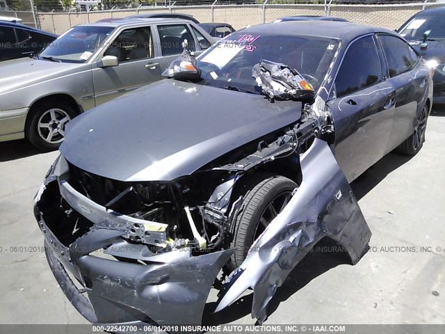 JTHBA1D23G5002148 - 2016 LEXUS IS 200T GRAY photo 2