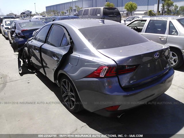 JTHBA1D23G5002148 - 2016 LEXUS IS 200T GRAY photo 3