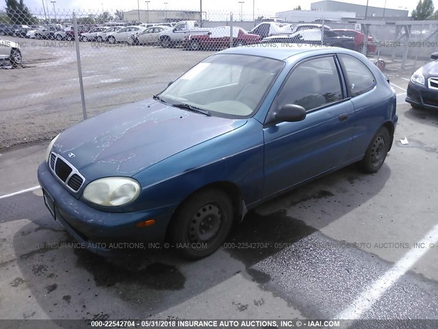 KLATA2261YB482914 - 2000 DAEWOO LANOS S Azul foto 2