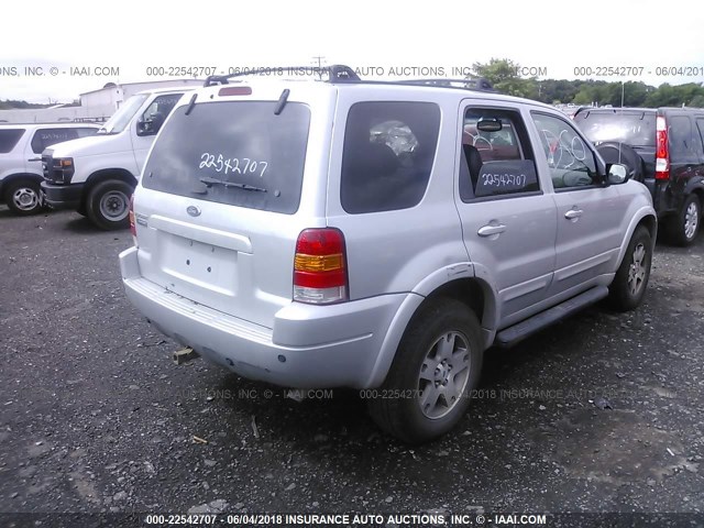 1FMCU941X3KE05182 - 2003 FORD ESCAPE LIMITED SILVER photo 4