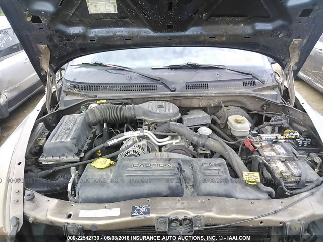 1B7GG2AX71S205032 - 2001 DODGE DAKOTA QUAD TAN photo 10