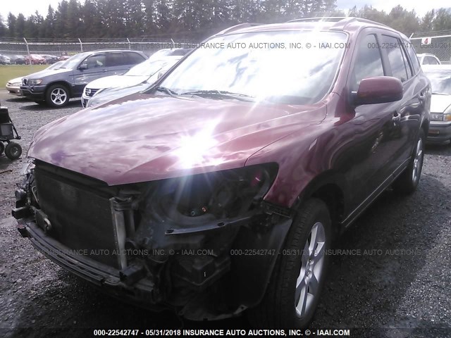 5NMSH73E67H046542 - 2007 HYUNDAI SANTA FE SE/LIMITED RED photo 2