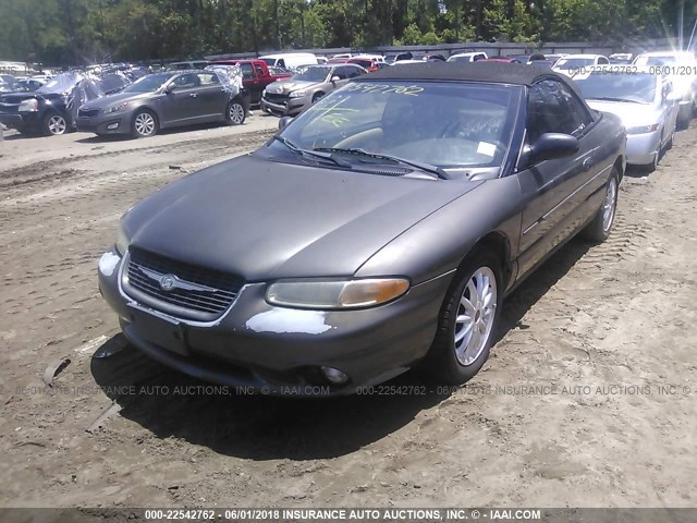 3C3EL55H7YT258981 - 2000 CHRYSLER SEBRING JXI GRAY photo 2