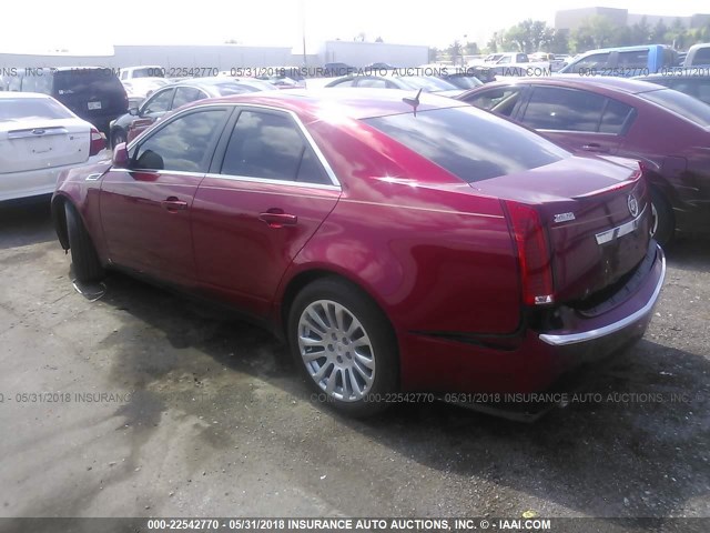 1G6DJ577780169137 - 2008 CADILLAC CTS RED photo 3