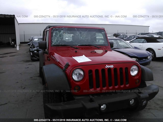 1J4BA6H19AL143559 - 2010 JEEP Wrangler Unlimited RUBICON RED photo 6