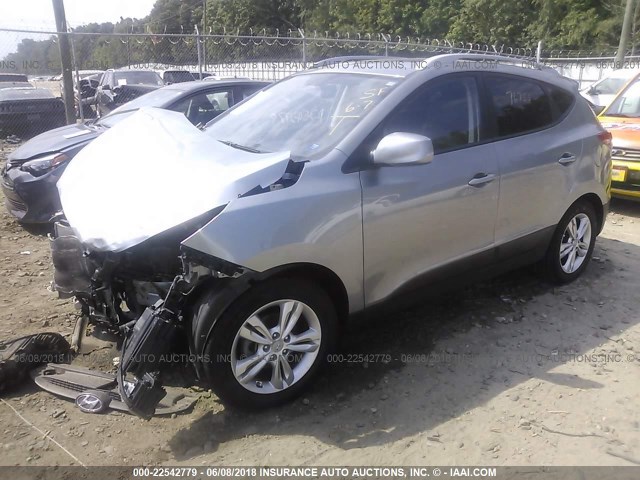 KM8JU3AC0BU243897 - 2011 HYUNDAI TUCSON GLS/LIMITED ვერცხლისფერი ფოტო 2