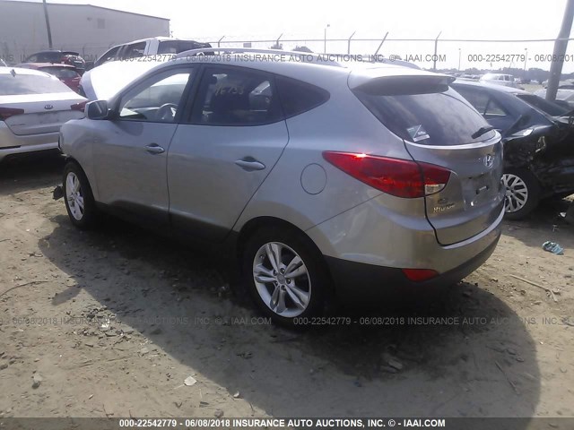 KM8JU3AC0BU243897 - 2011 HYUNDAI TUCSON GLS/LIMITED ვერცხლისფერი ფოტო 3