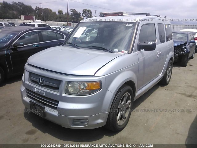 5J6YH17908L000655 - 2008 HONDA ELEMENT SC SILVER photo 2