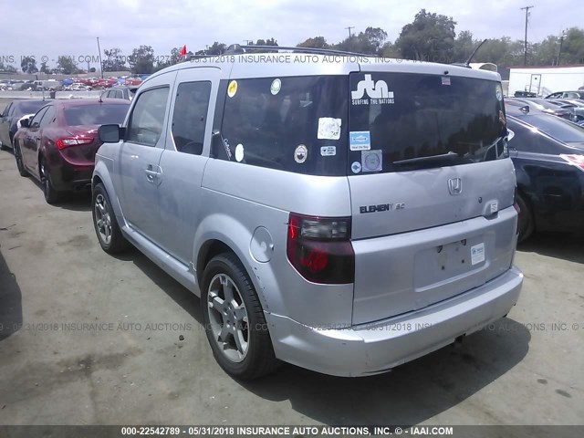 5J6YH17908L000655 - 2008 HONDA ELEMENT SC SILVER photo 3